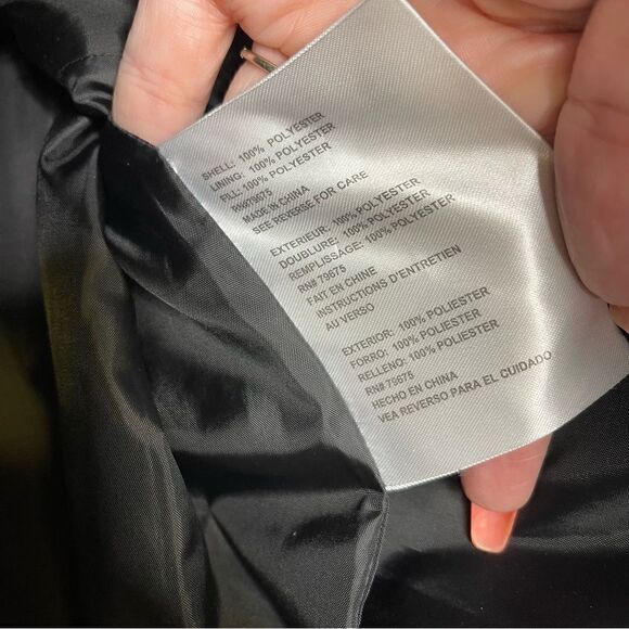 Michael Kors Quilted Water Resistant Anorak Jacket Black L - Picture 6 of 10